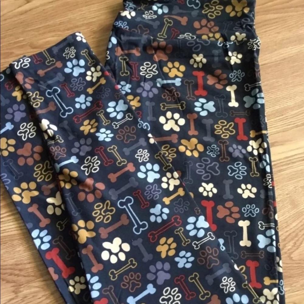 Lularoe HTF Dog N Bones Leggings